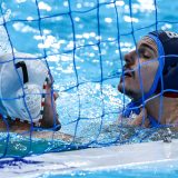 Vaterpolista Mađarske Janoš Fekete i vaterpolista Srbije Nikola Lukić, Mađarska - Srbija, Beograd