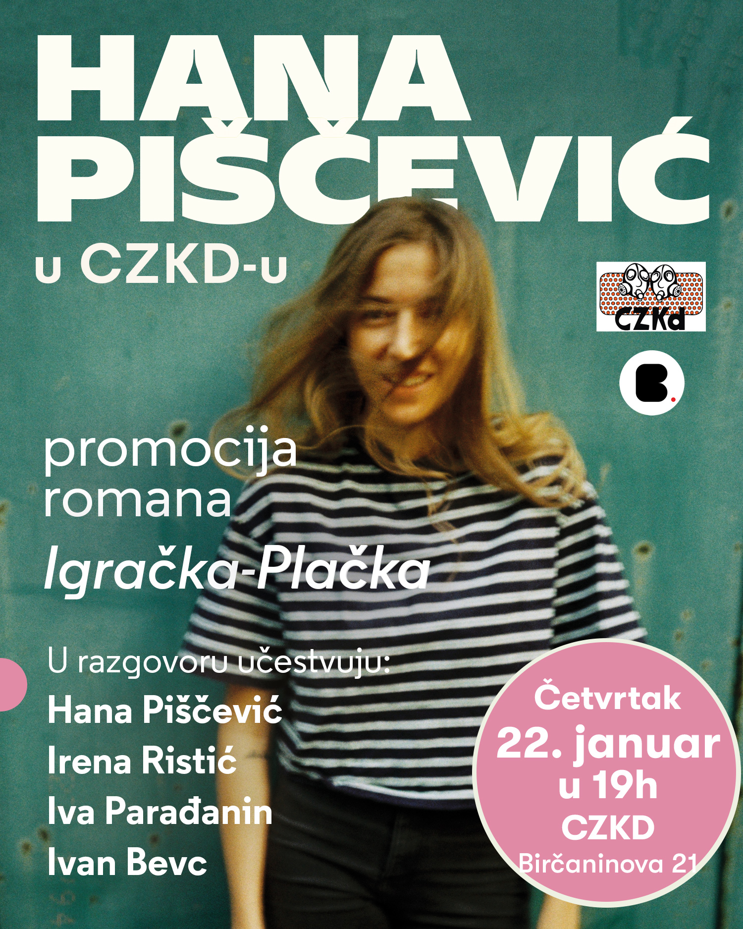 Promocija romana „Igračka-plačka" u CZKD-u 2