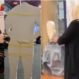 „Vrati konju glavu, Darija“: Kisić skida deo makete sa likom Miloša Palovića na Medicinskom fakultetu (VIDEO) 7