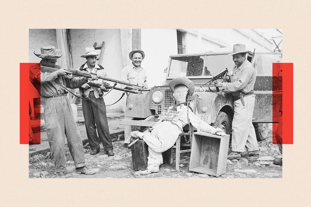 crno-bela fotografija bivšeg predsednika Gvatemale Jakobo Arbenz