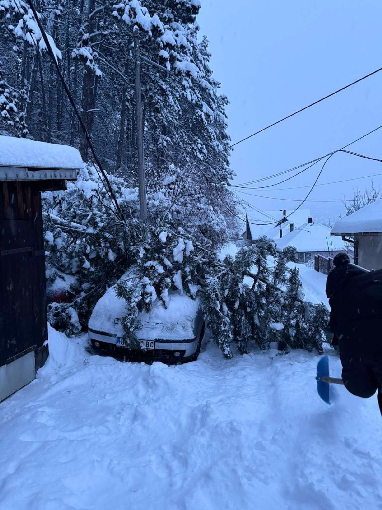 Lozica sedam dana bez struje zbog snega, vanredna situacija u 15 srpskih opština 3 Posledice nevremena