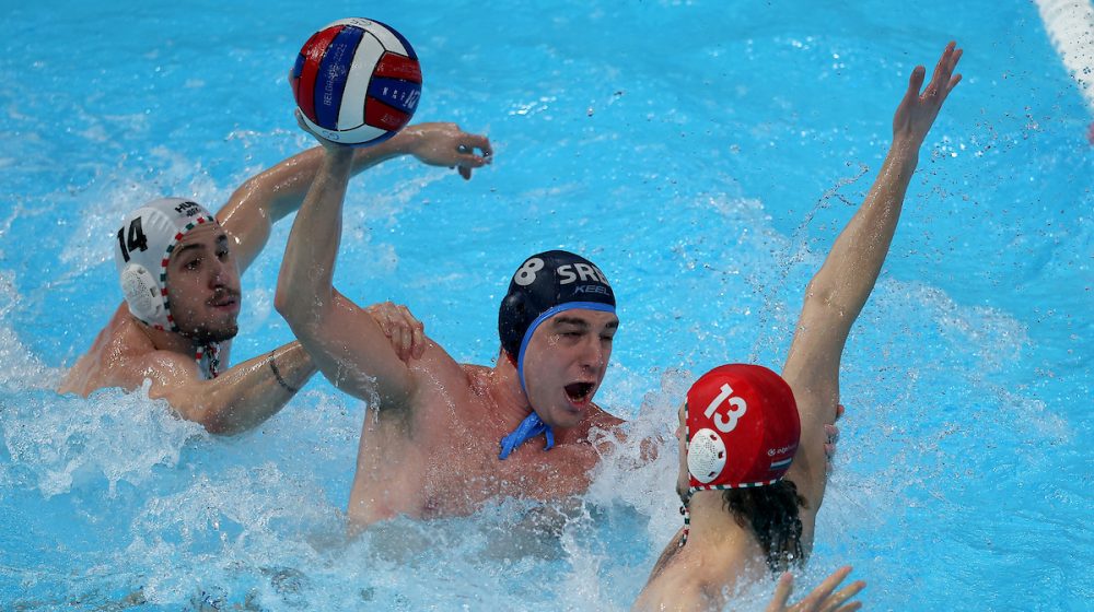 Nikola Jakšić i Soma Vogel, Srbija - Mađarska, vaterpolo Evropsko prvenstvo