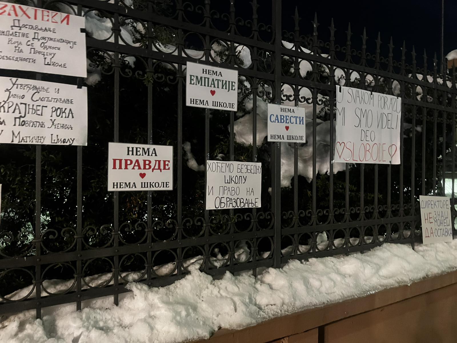 Protest ispred Jovine gimnazije: Novosađani podržali zahteve učenika (VIDEO, FOTO) 3