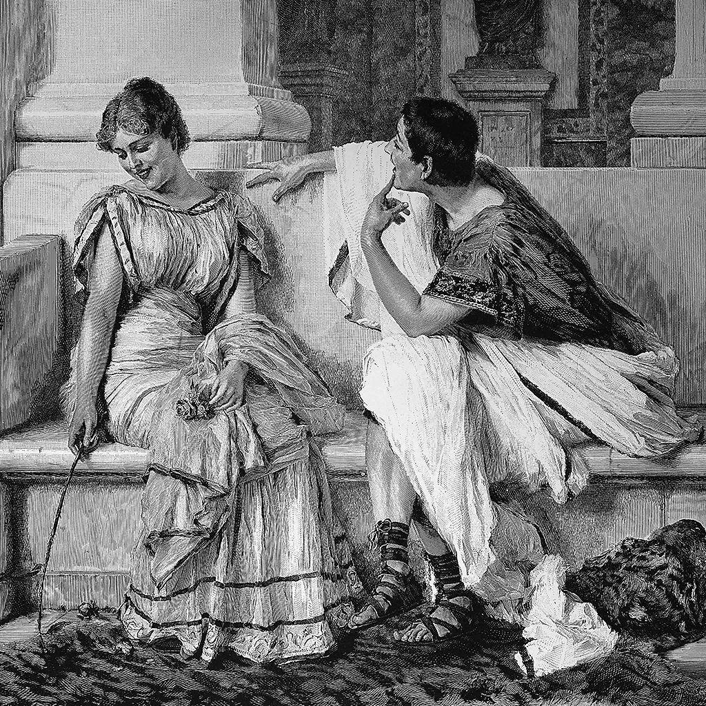 ilustracija flertovanja