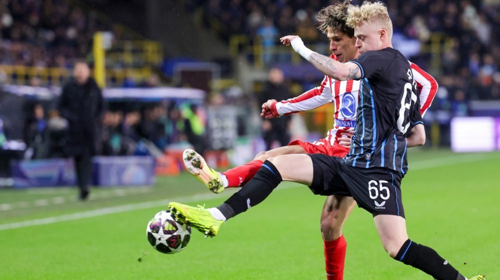 Klub Briž - Atletiko Madrid, Foto: EPA/OLIVIER MATTHYS
