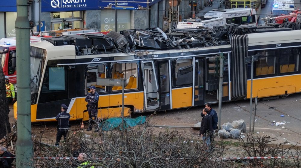 Milano, nesreća, tramvaj