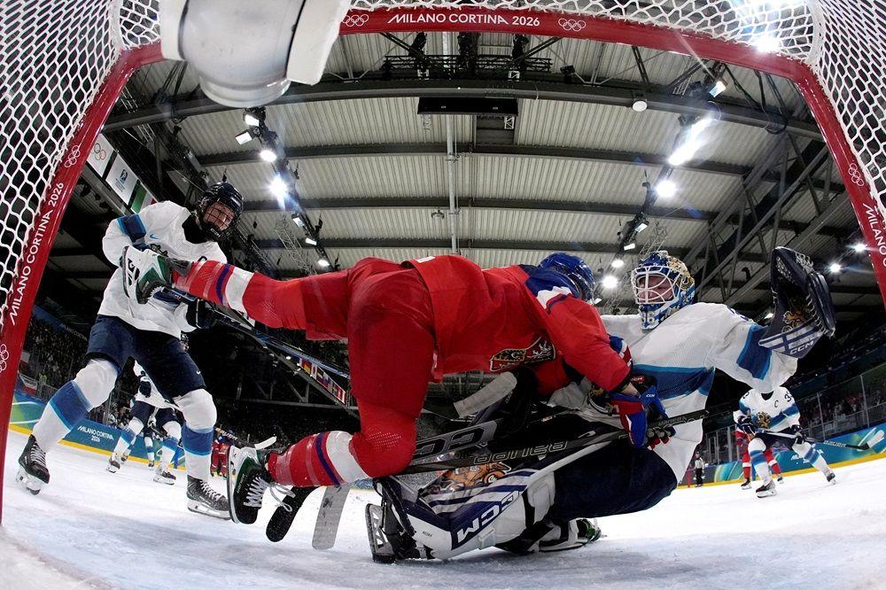 hokej na ledu, hokejaška utakmica Finske i Češke na Zimskim olimpijskim igrama u Italiji