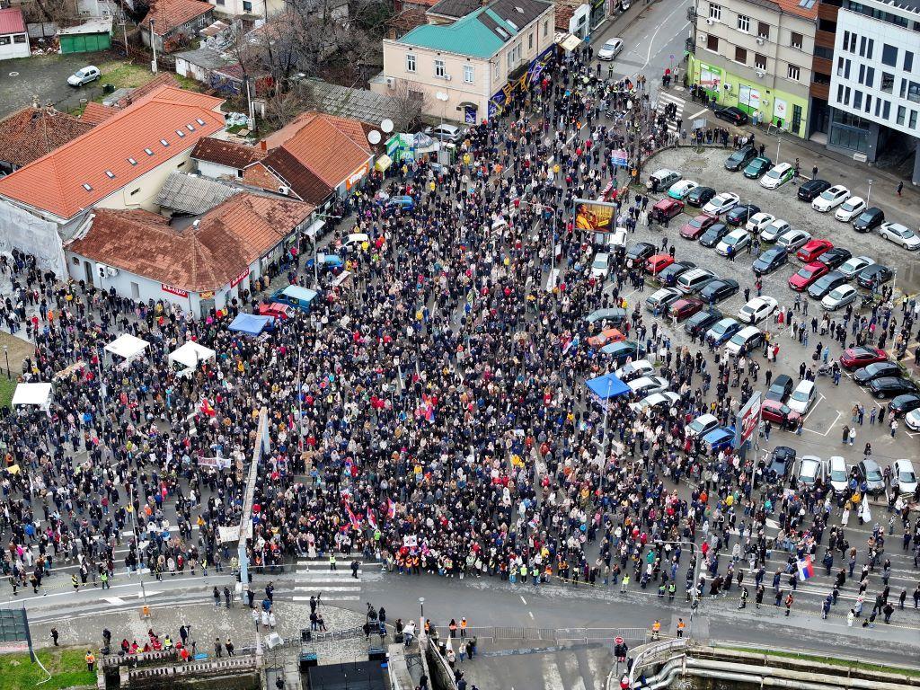 okupljanje u Kragujevcu 15. februar 2026.