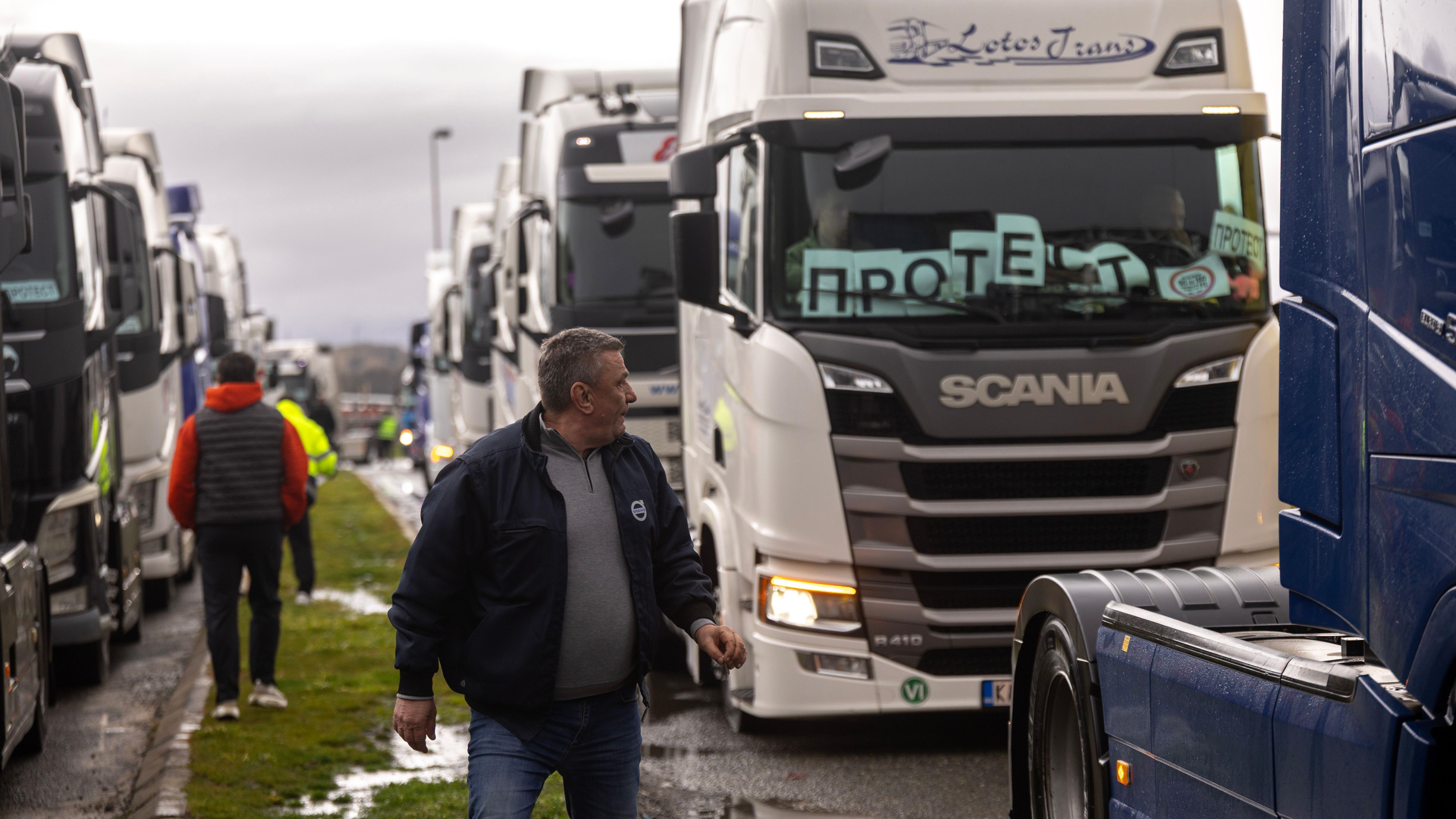 EU poručila kamiondžijama sa Balkana: 'Nema ustupaka' 9 blokada granica, granične blokade, kamiondžije blokiraju granice na balkanu