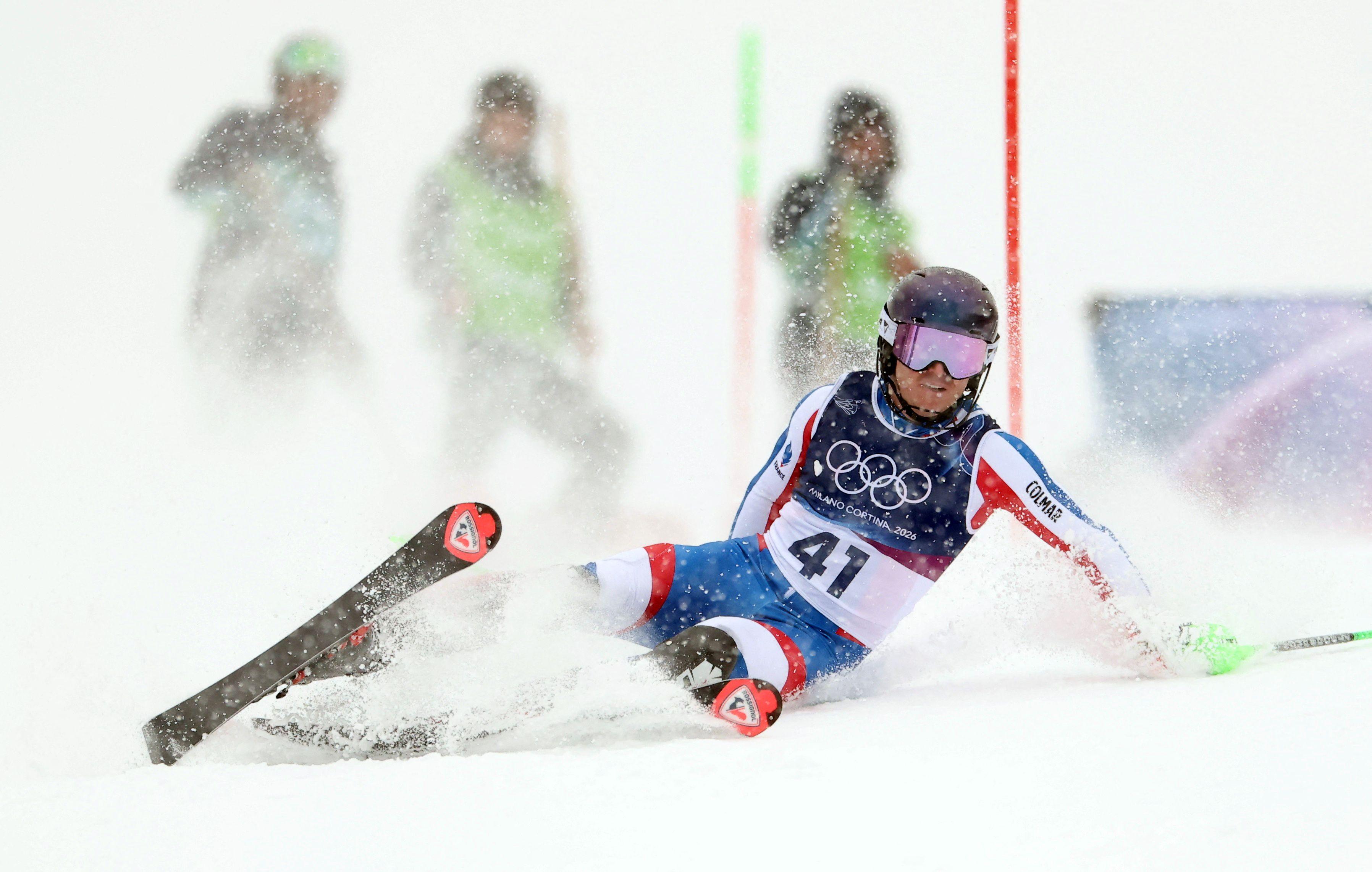 Padovi na olimpijskom slalomu: Više od 40 takmičara nije završilo prvu trku 11 skijanje, slalom na zimskim olimpijskim igrama