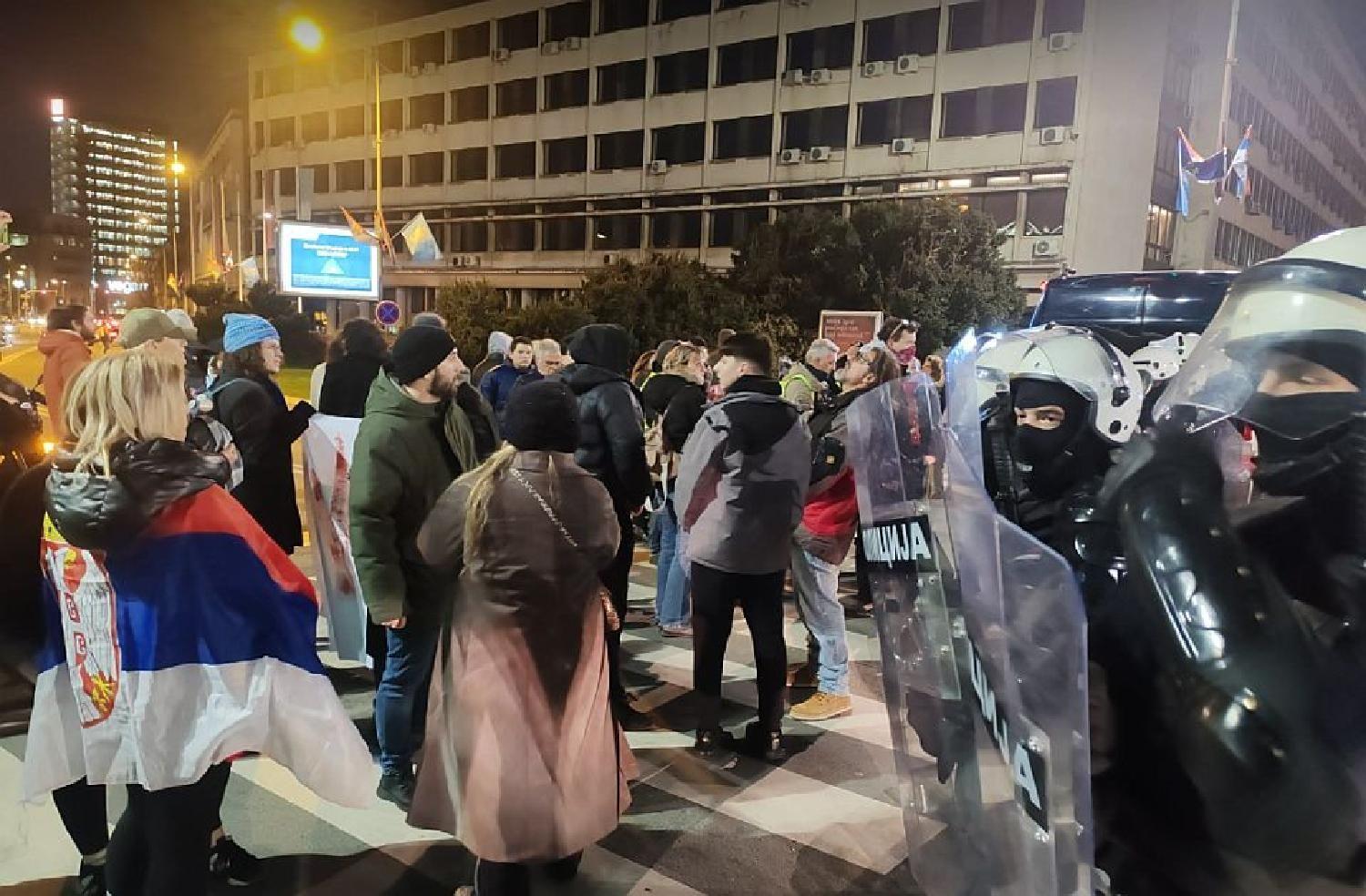 protest u Novom Sadu i incidenti