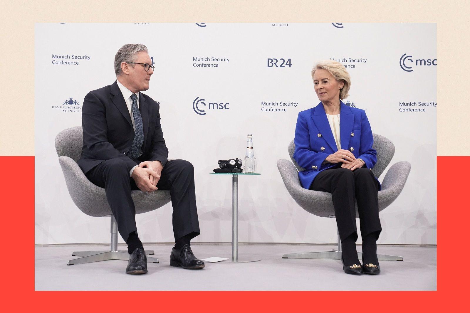 Trampov novi svetski poredak je postao stvarnost i Evropa mora brzo da se prilagodi 6 britanski premijer Kir Starmer i šefica Evropske komisije Ursula fon der Lajen na panelu tokom Minhenske bezbednosne konferencije