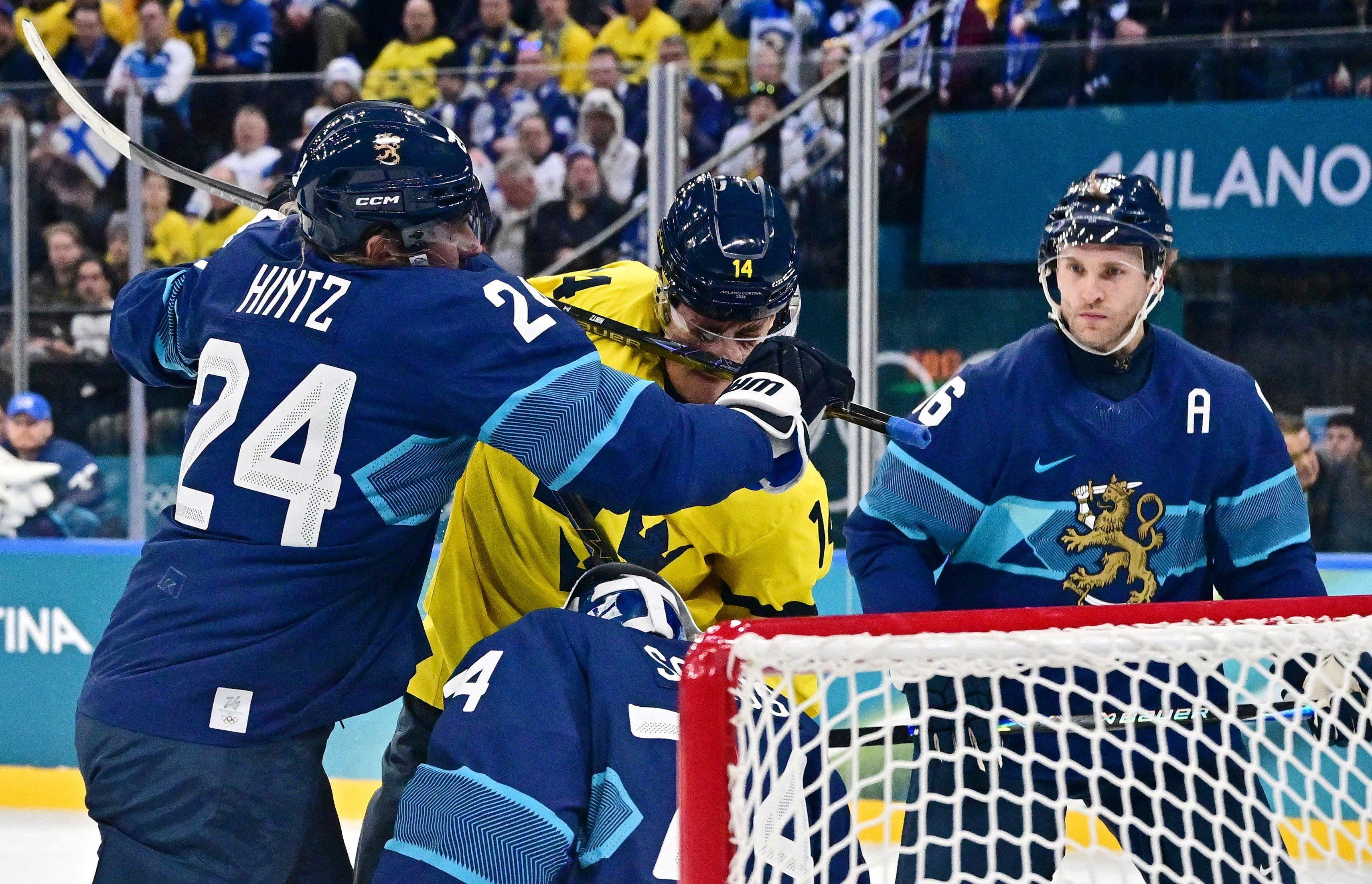 Pršti na ledu: Komšijska tuča na Zimskim olimpijskim igrama 4 utakmica finske i švedske u hokeju na ledu na zimskim olimpijskim igrama, tuča u hokeju na ledu