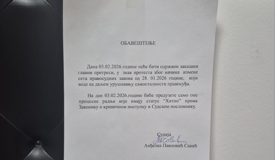 Protest zbog ozbiljnog ugrožavanja nezavisnosti sudske vlasti: Danas ne sude sudije u Kragujevcu, Čačku, Lazarevcu... 3
