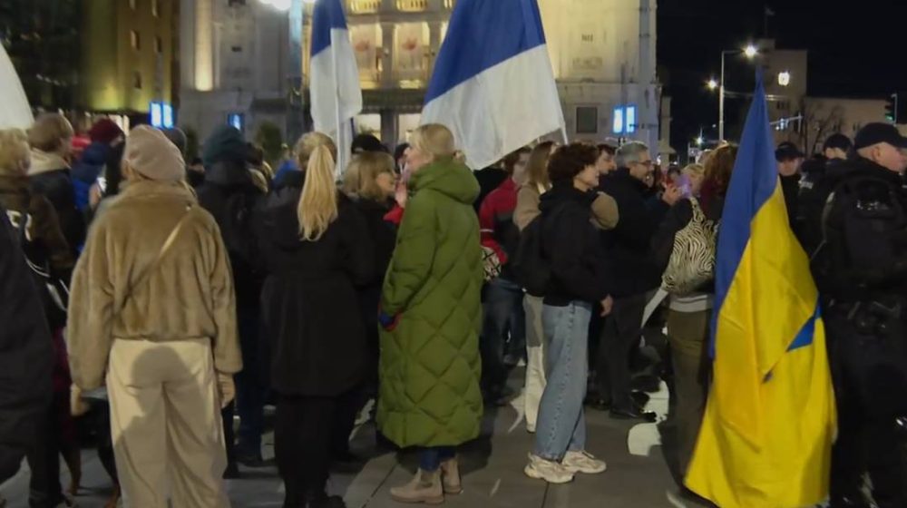 antiratni skup u beogradu