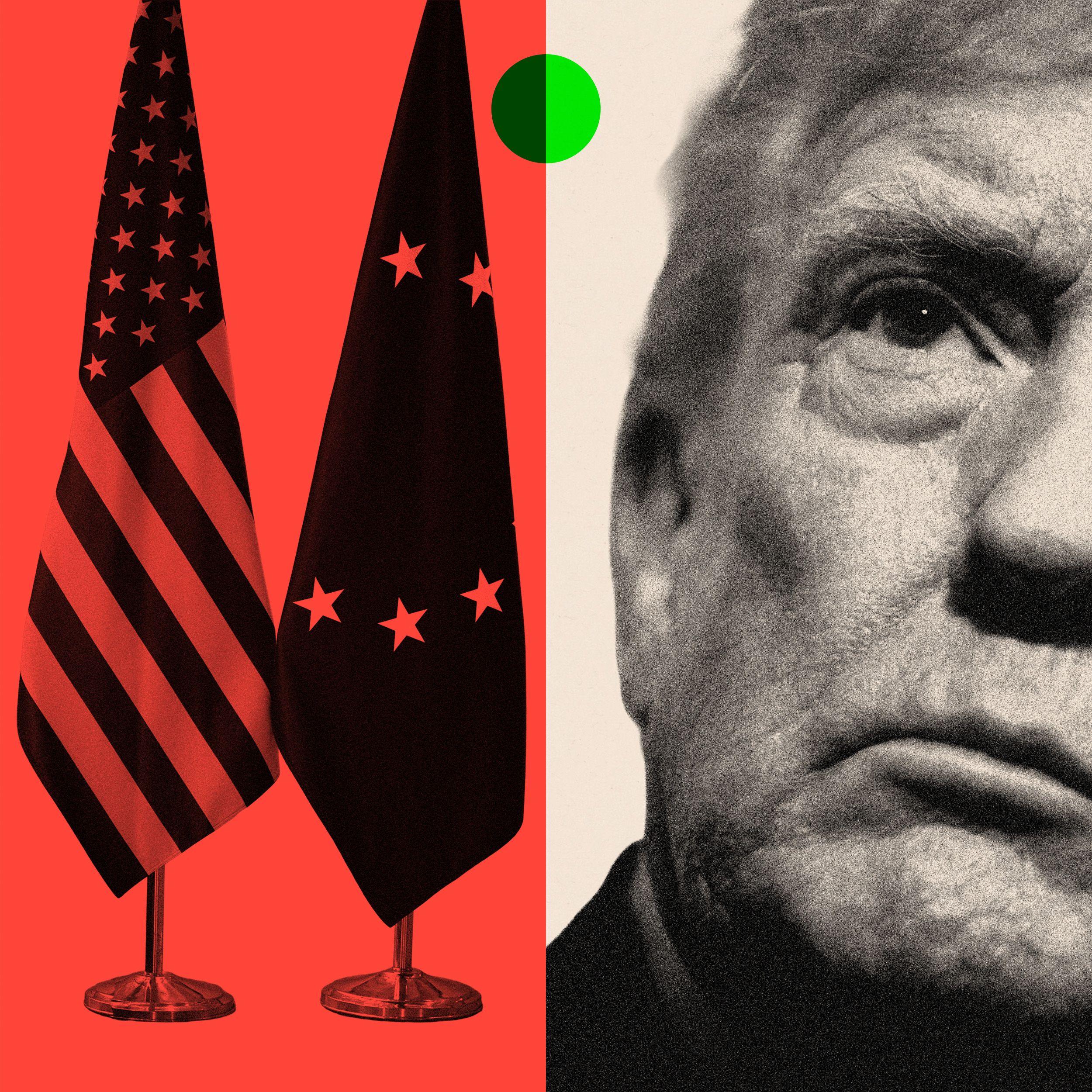 Trampov novi svetski poredak je postao stvarnost i Evropa mora brzo da se prilagodi 1 Zastave Evropske unije i SAD pored slike Trampa