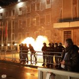 Tirana, demonstranti