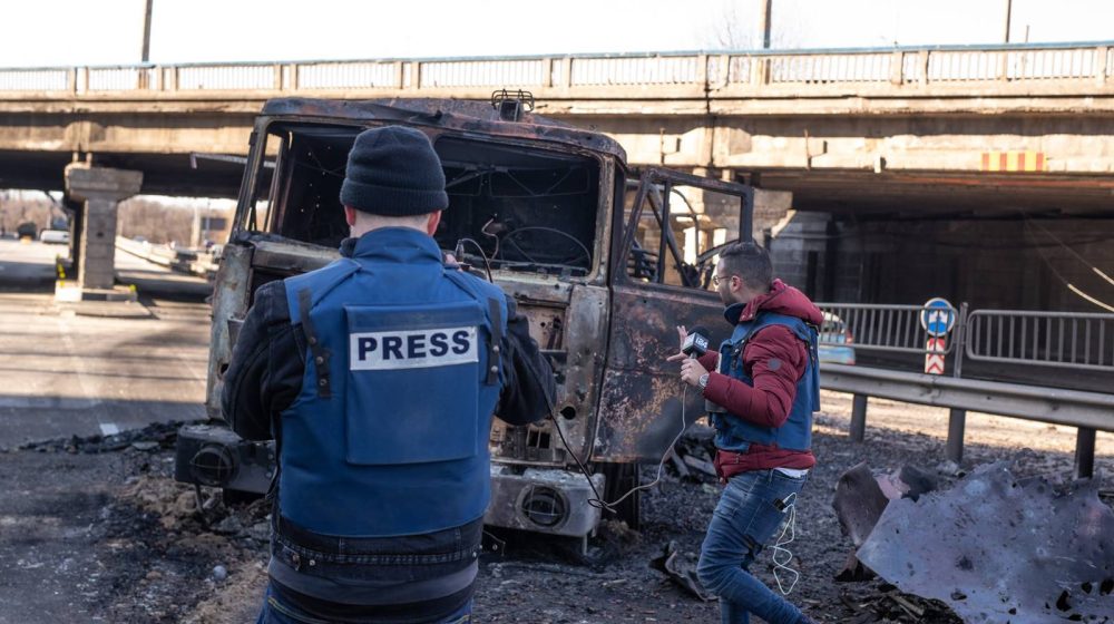 novinar u Ukrajini tokom rata