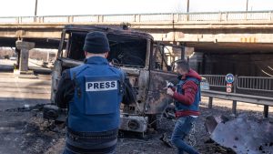 novinar u Ukrajini tokom rata