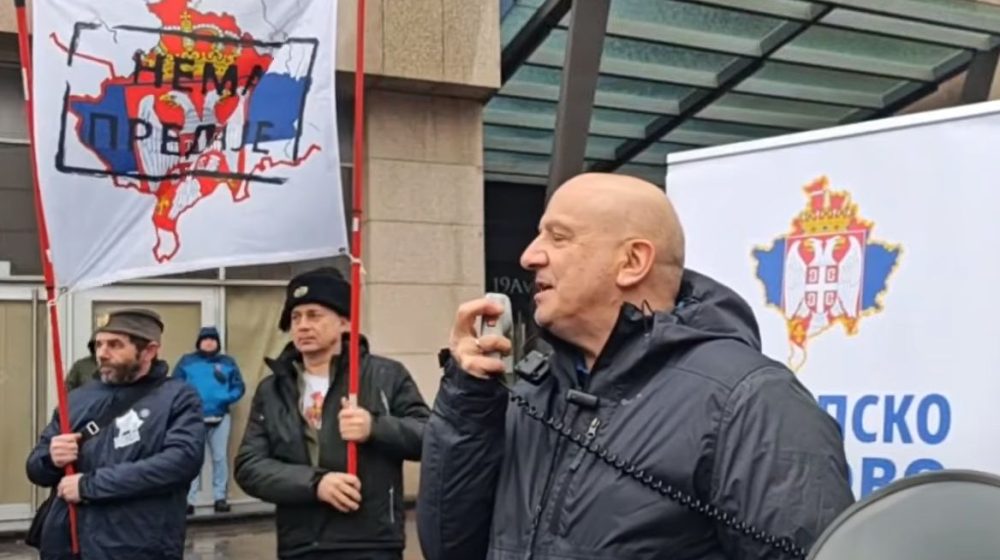 Protest "Srpskog zbora" ispred sedišta EU u Beogradu 7