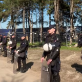 Protest zbog izgradnje akvarijuma uz jake policijske snage, privedena jedna osoba, bajkeri blokirali raskrsnicu (FOTO, VIDEO) 4