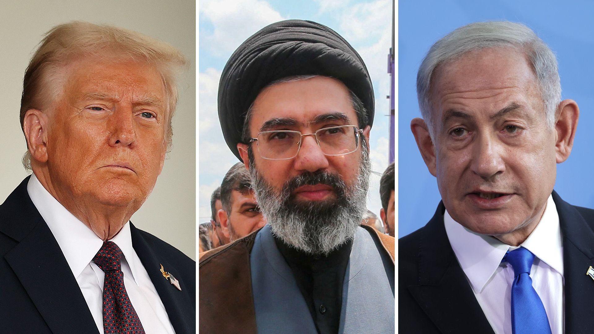 Opcije Amerike i Izraela za okončanje rata se sužavaju 3 Američki predsednik Donald Tramp, iranski lider Modžtaba Hamnei i izraelski premijer Benjamin Netanjahu