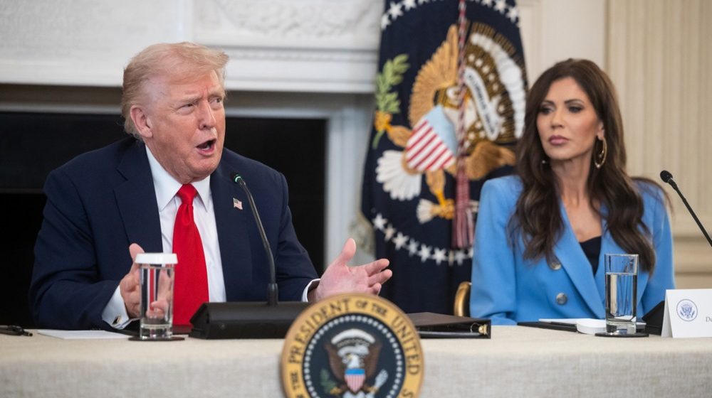 Donald Tramp i Kristi Noem