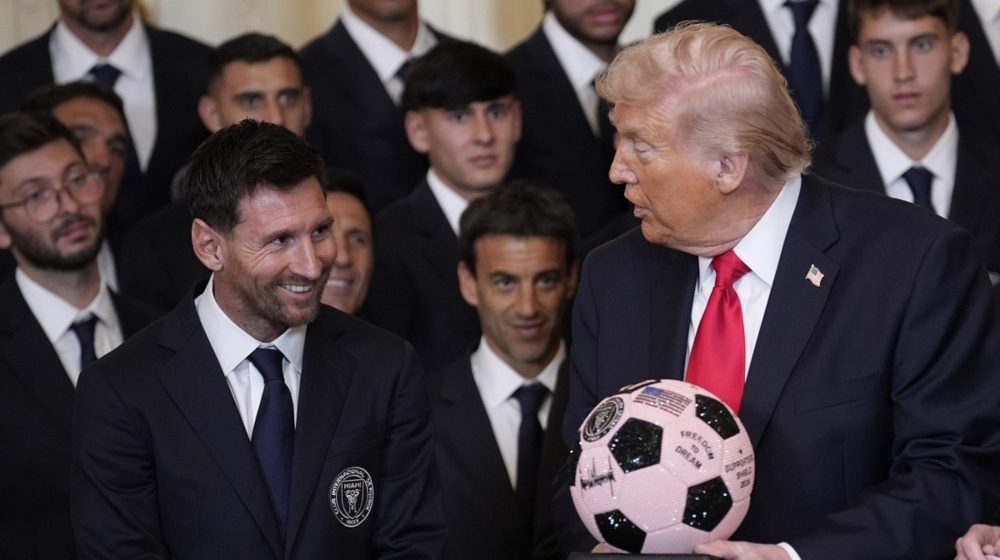 Lionel Mesi i Donald Tramp
