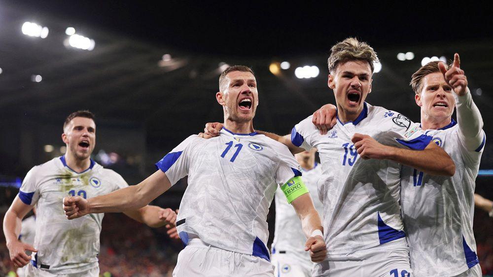 fudbalska reprezentacija bosne slavi prolaz u finale baraža za mundijal, džeko