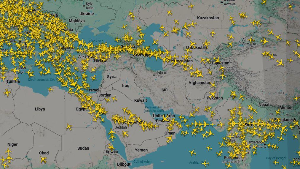 Kako putnički avioni lete tokom rata 2 Iran letovi