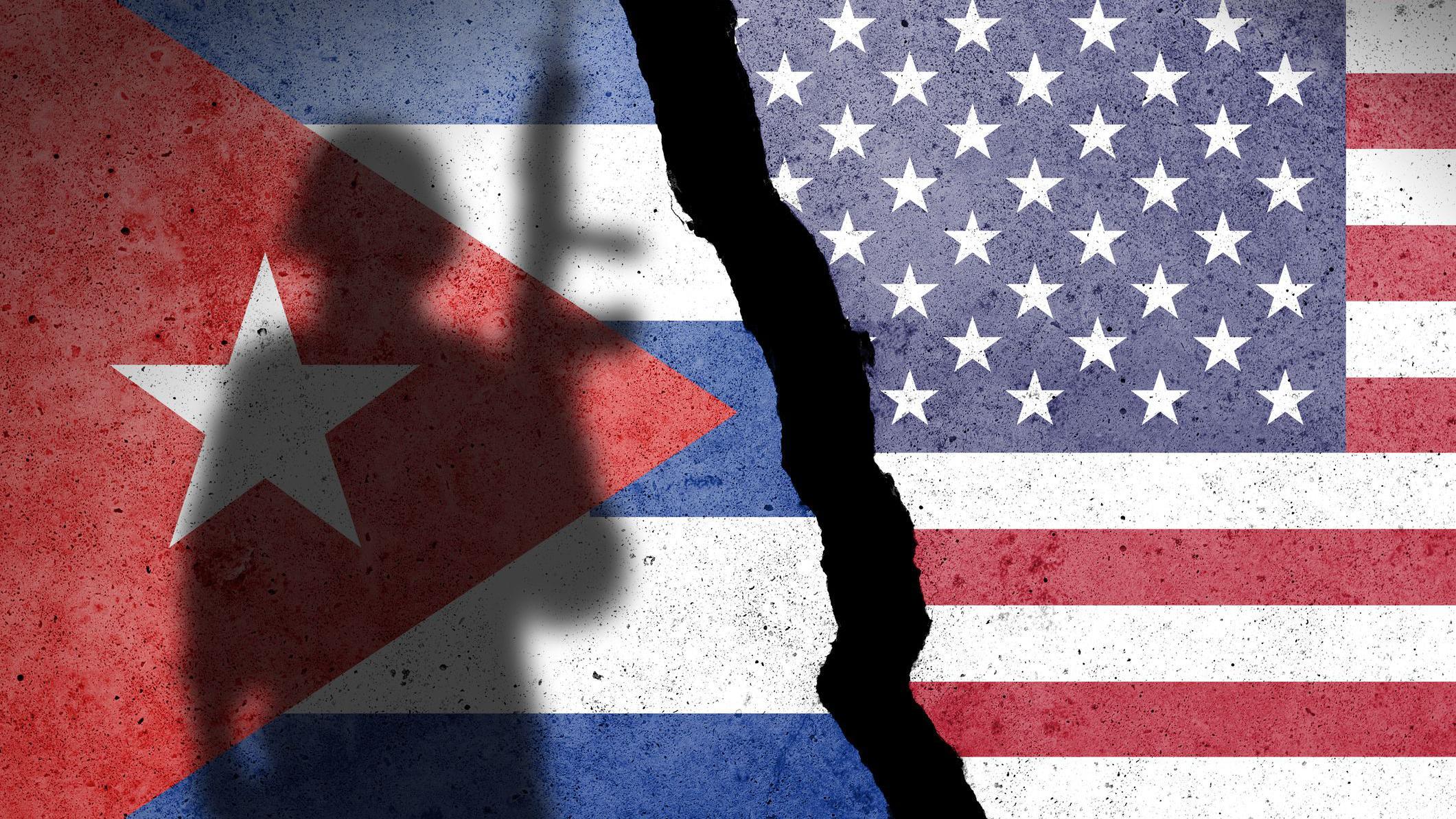 zastave kube i amerike 
