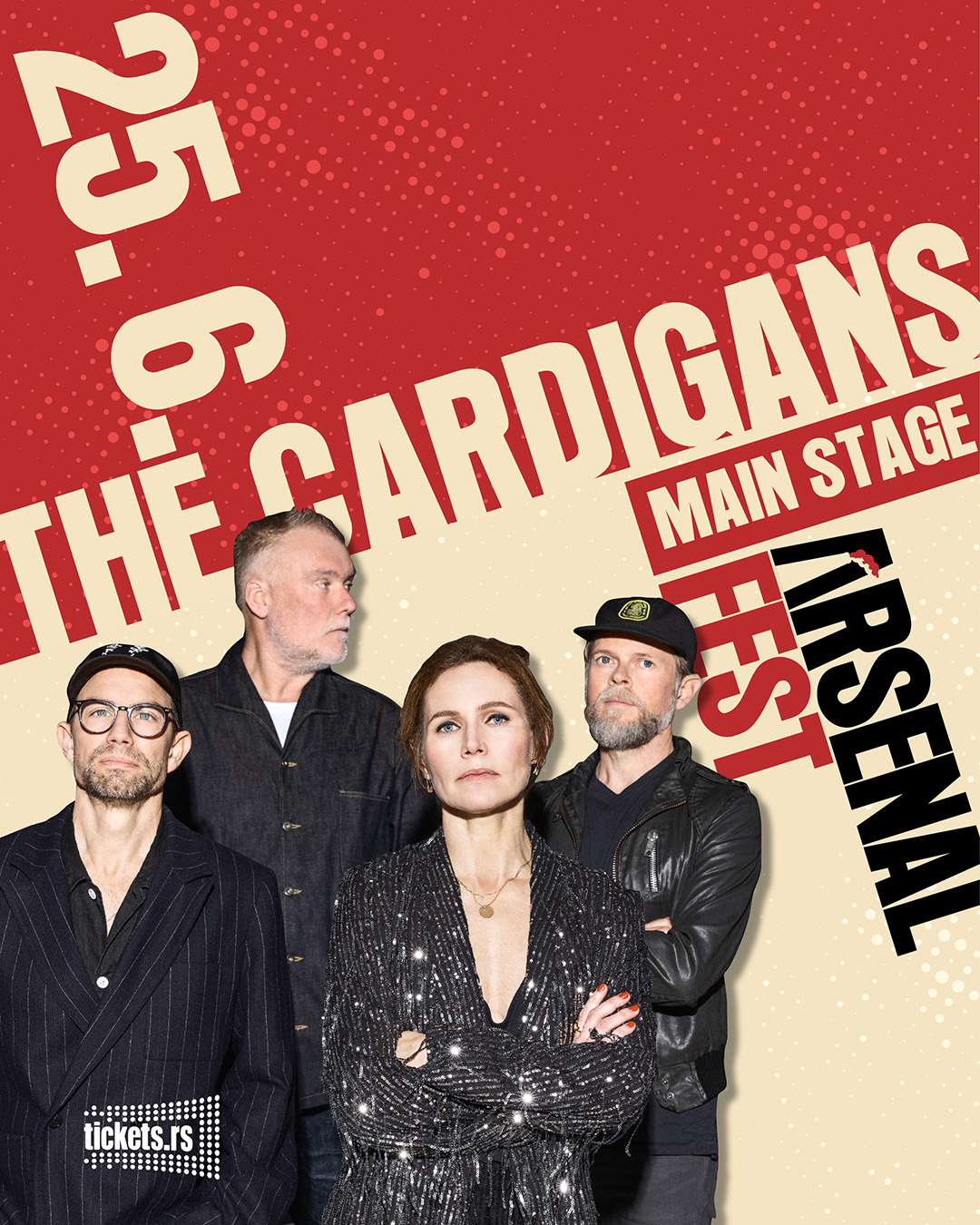 Arsenal Fest objavljuje prve izvođače za 2026. godinu: The Cardigans, Magnifico i Paradise Lost 1