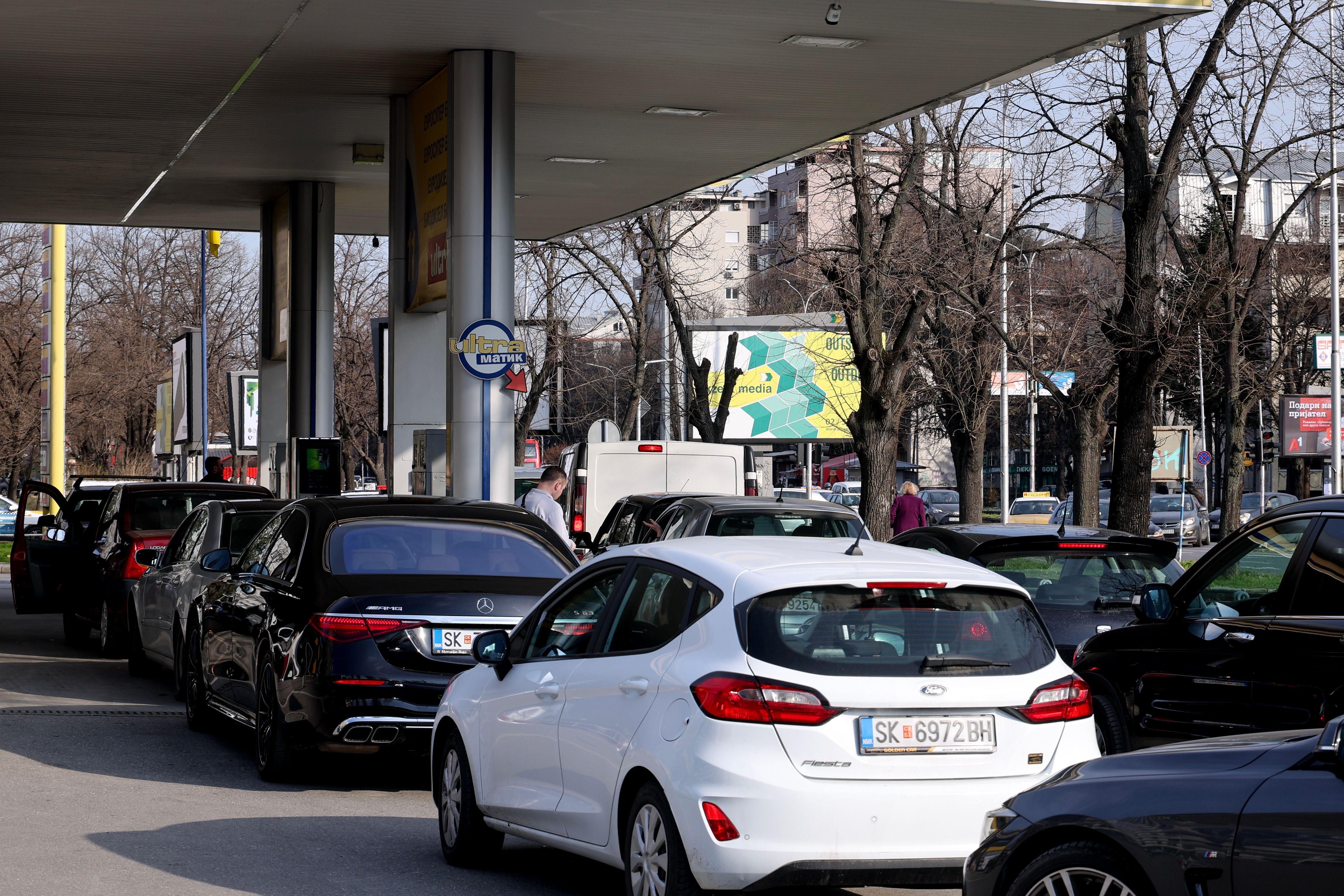 redovi za gorivo u severnoj makedoniji