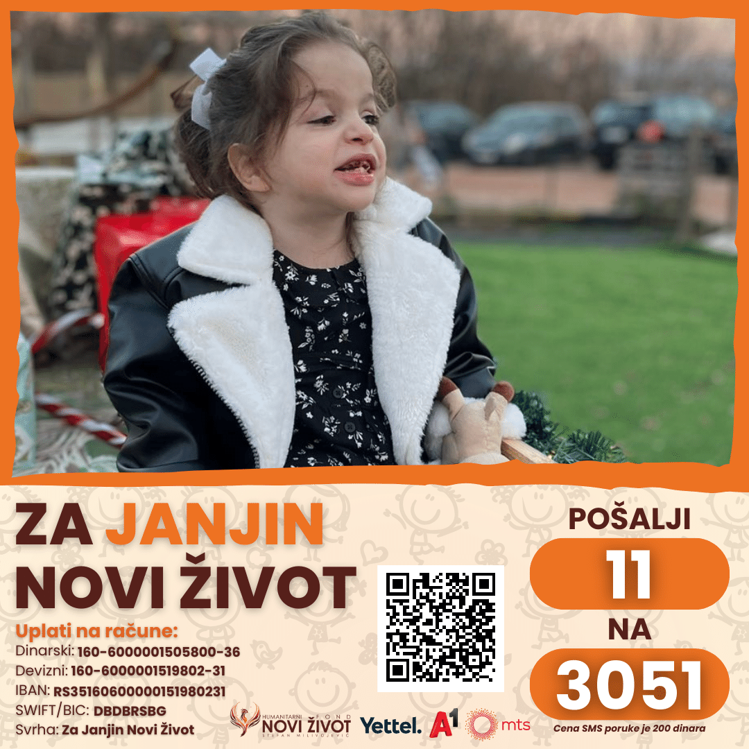 Jakov, hrabri brat, sakupio 35.000 evra za sestru: Još fali novca za Janjino lečenje 2