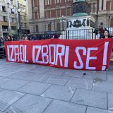 Sa osmomartovskog marša u Beogradu "Izađi, izbori se!": Tražimo pravedne prevremene izbore 3