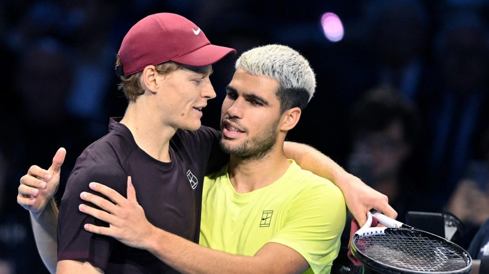 Janik Siner i Karlos Alkaraz, Foto: EPA/ALESSANDRO DI MARCO