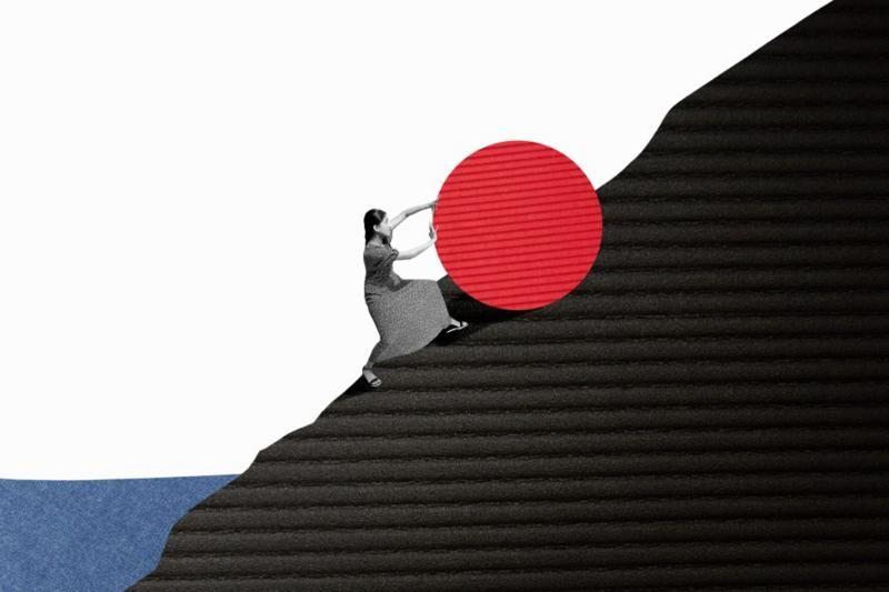 Pet termina iz psihologije koje možda koristimo pogrešno 3 Žena i planina, ilustracija