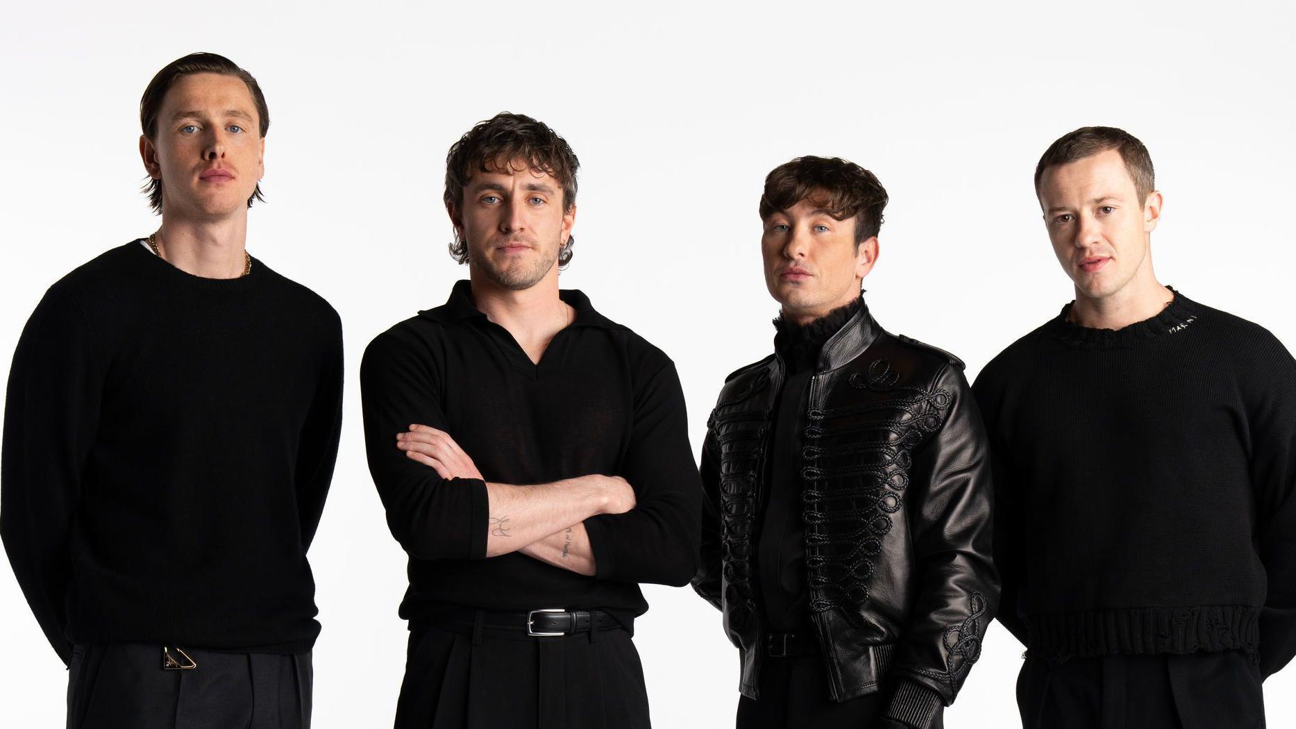 Od Bitlsa do kantri albuma: Legendarni bubnjar Ringo Star za BBC 5 (Sleva na desno) glumac Heris Dikinsone kao Džon Lenon, Pol Meskal kao Pol Makartni, Beri Kogan kao Ringo Star i Džozef Kvin kao Džordž Harison.