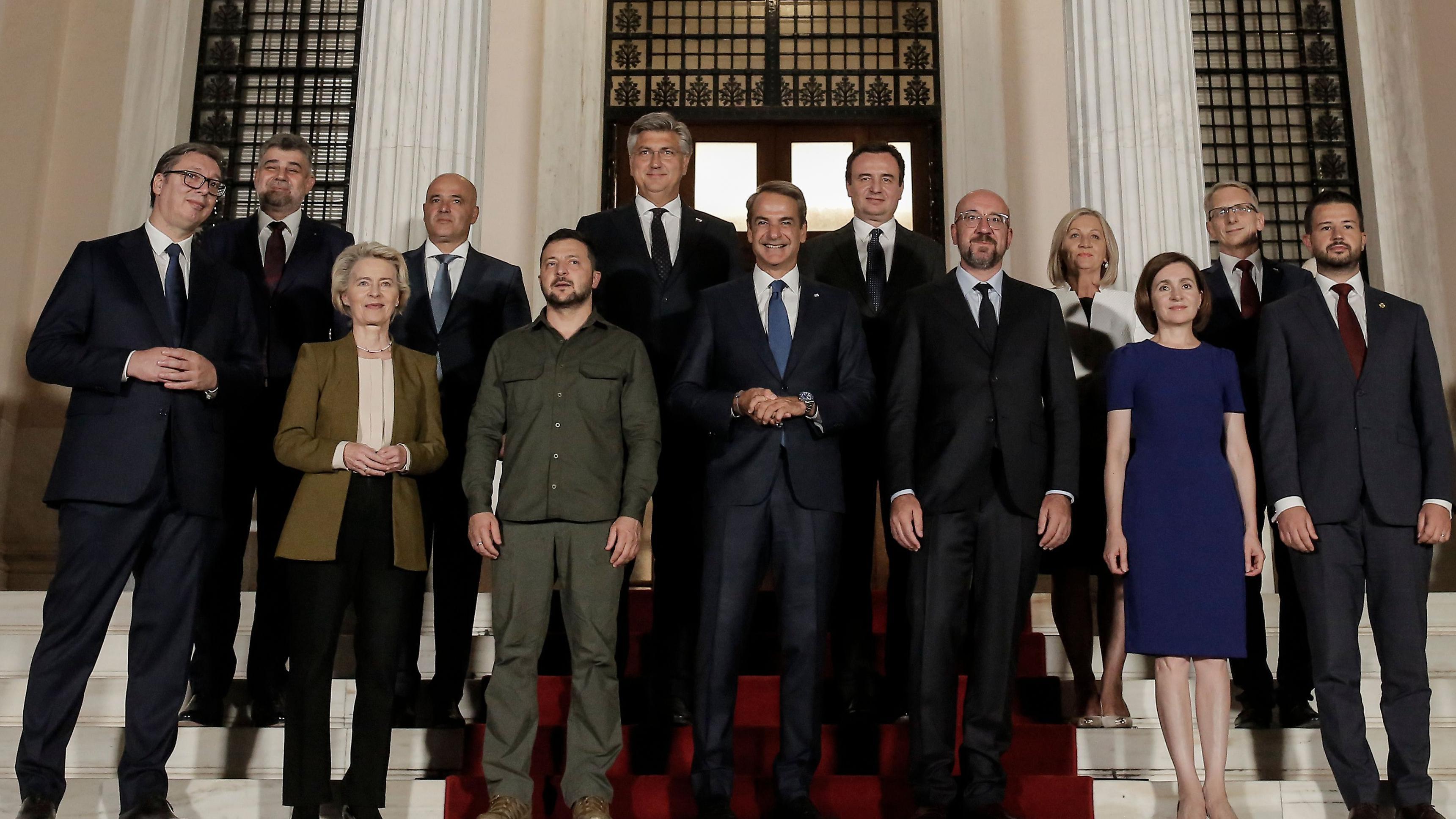 Kakvi su odnosi Srbije i Hrvatske i šta oružje ima sa tim 3 Sastanak balkanskih lidera sa predstavnicima Evropske unije i ukrajinskim predsednikom Vladimirom Zelenskim u Grčkoj 2023.