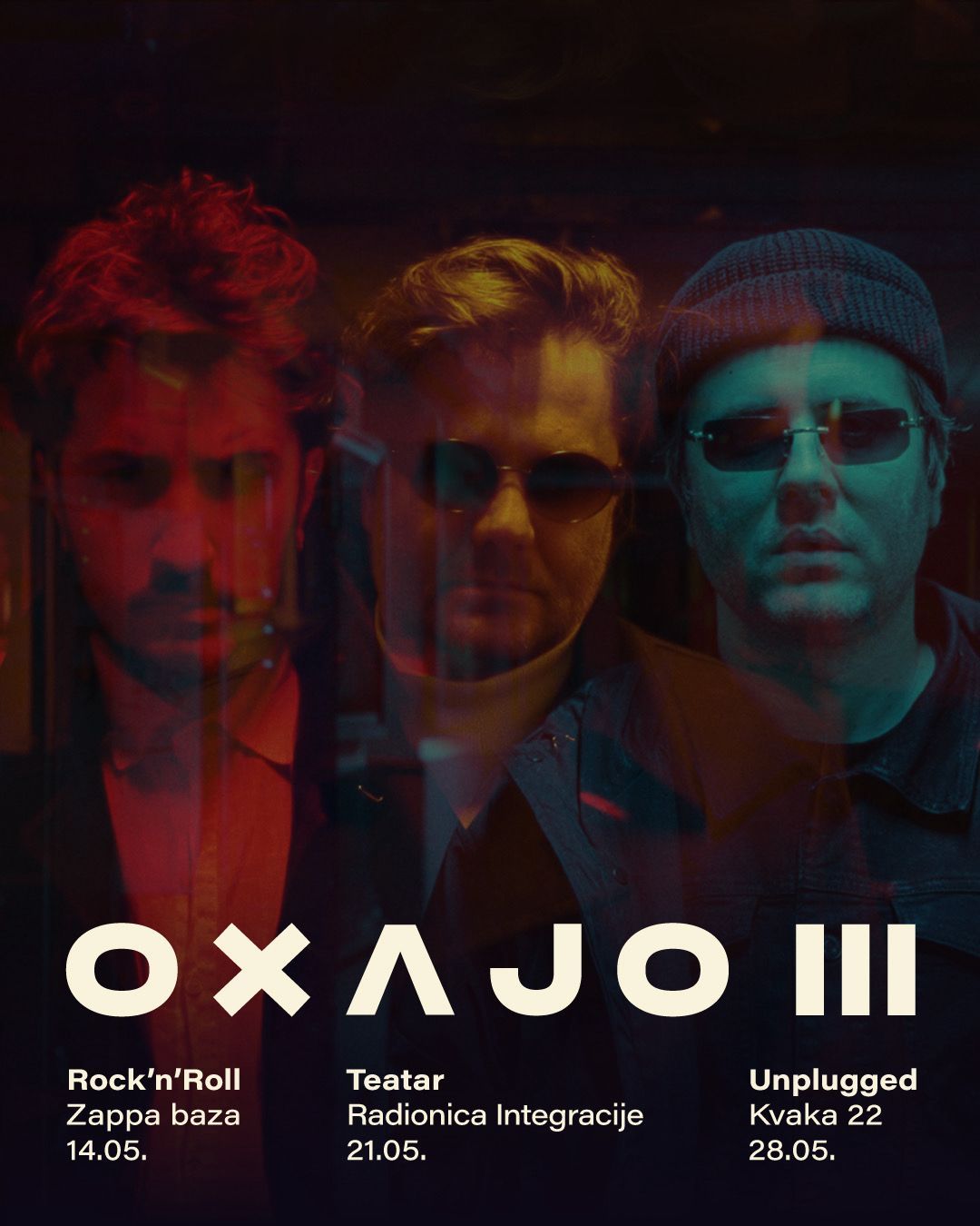OXAJO III: Tri koncerta, tri lica jednog benda 2 OXAJO III: Tri koncerta, tri lica jednog benda 1