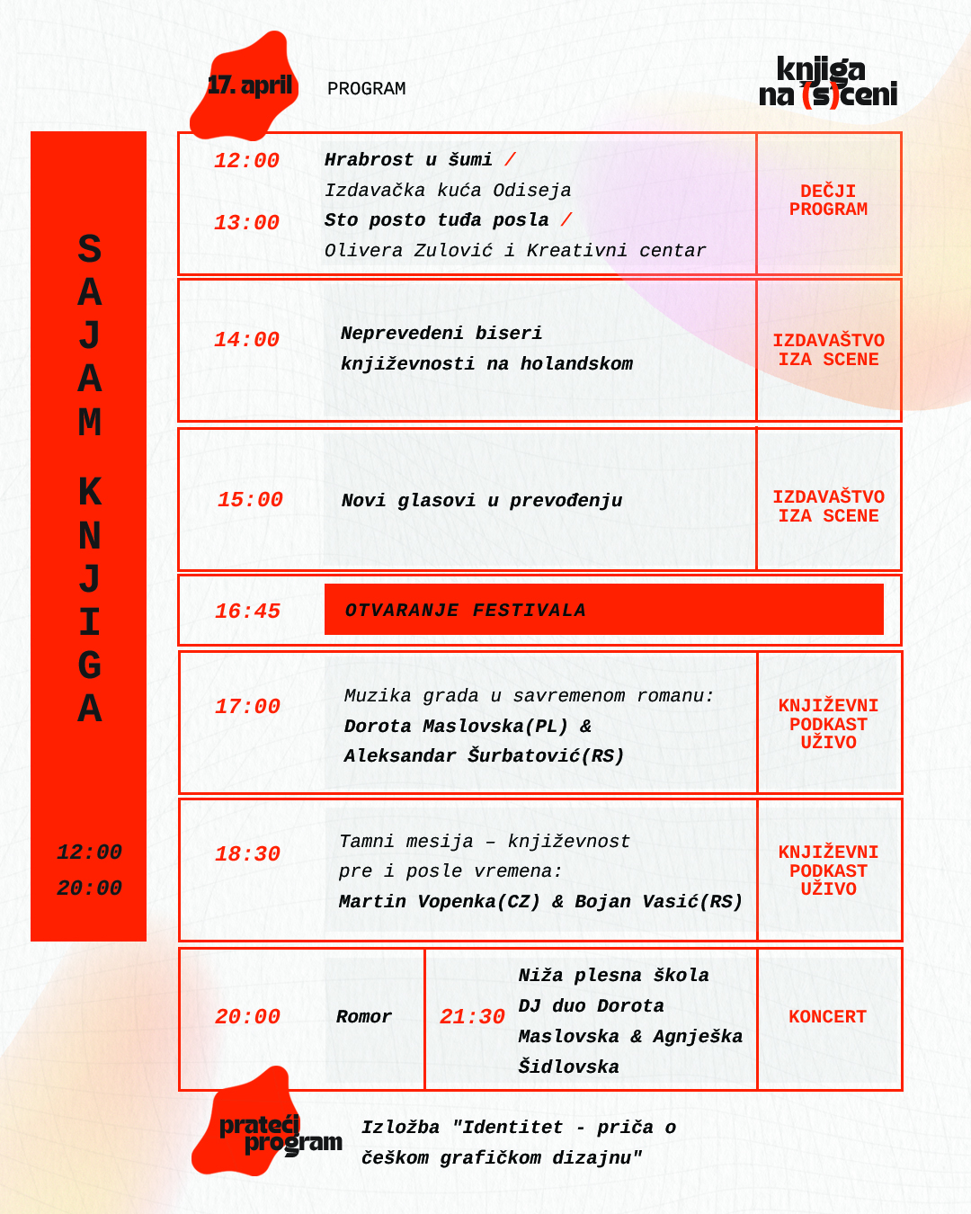 Knjiga na (s)ceni – prvi evropski književni festival dolazi u Beograd 1