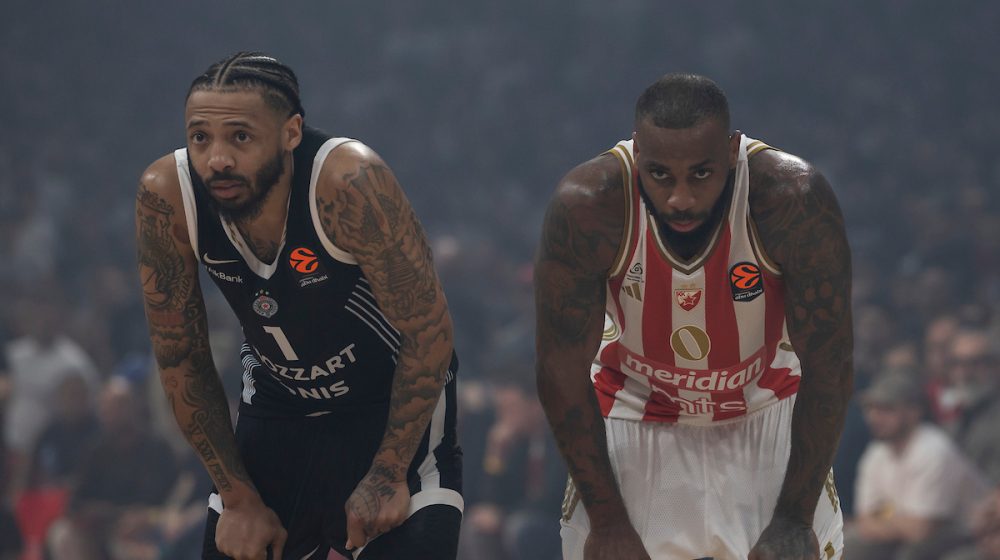 Karlik Džons i Kodi Miler-Mekintajer, derbi Evroliga, Crvena zvezda - Partizan