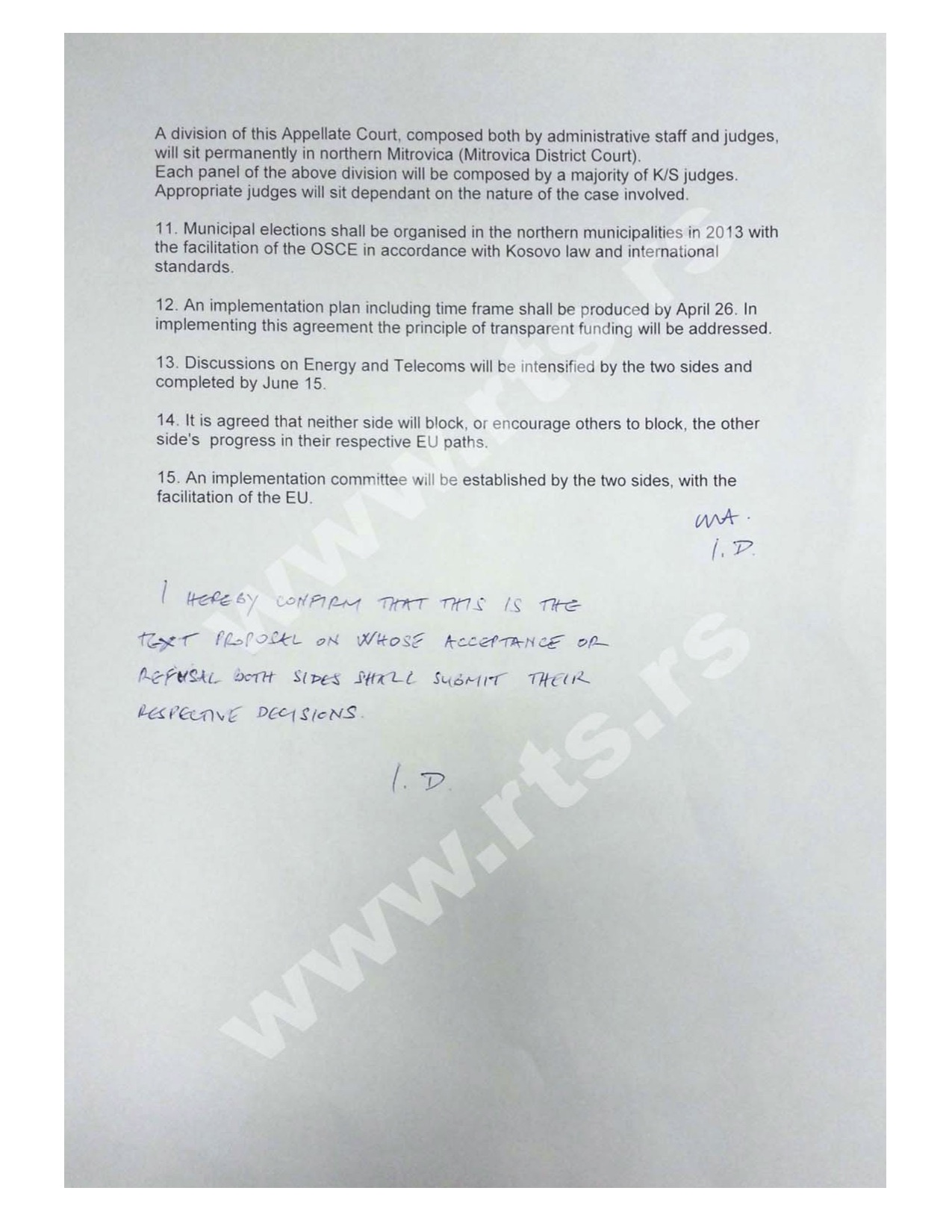 Mijačić objavio kako izgleda potpis Ivice Dačića na Briselskom sporazumu 3