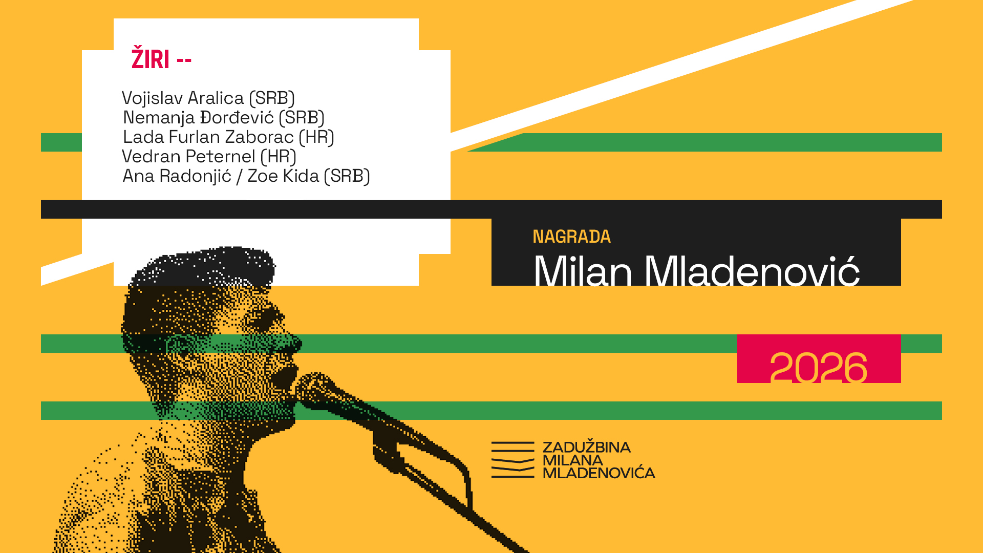 Poznat je žiri koji odlučuje o Nagradi Milan Mladenović za 2026. godinu 2 Poznat je žiri koji odlučuje o Nagradi Milan Mladenović za 2026. godinu 1