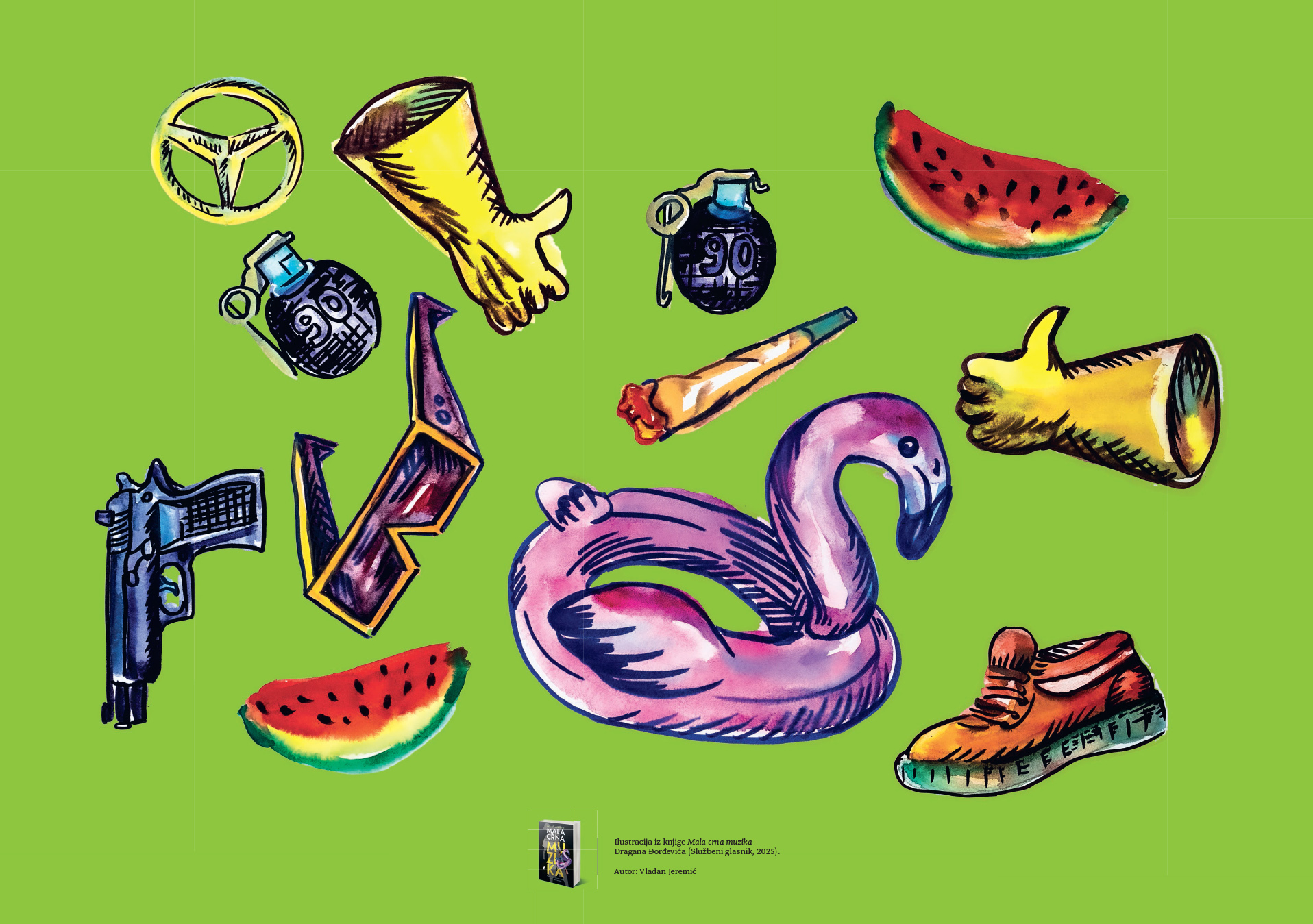 Ilustracije Vladana Jeremića za Malu crnu muziku (FOTO) 4 Ilustracije Vladana Jeremića za Malu crnu muziku (FOTO) 4