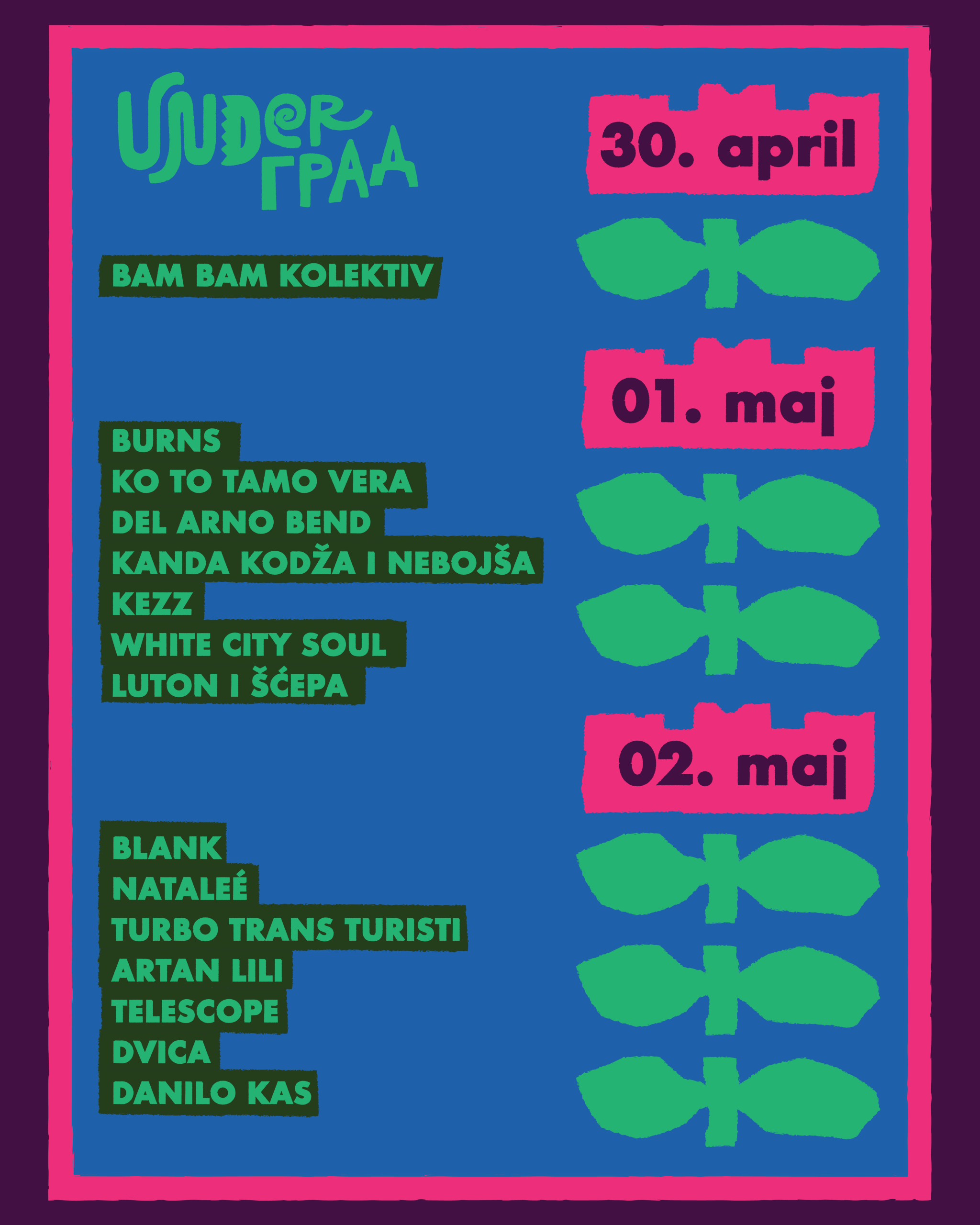 UNDERGRAD FEST: Proslavite prvomajske praznike u podnožju srednjovekovne Maglič tvrđave uz KKN, Artan Lili i Del Arno Band 2 UNDERGRAD FEST