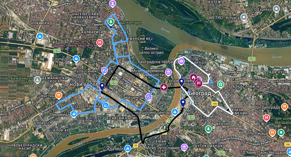 Poznate trase svih trka na Beogradskom maratonu 1