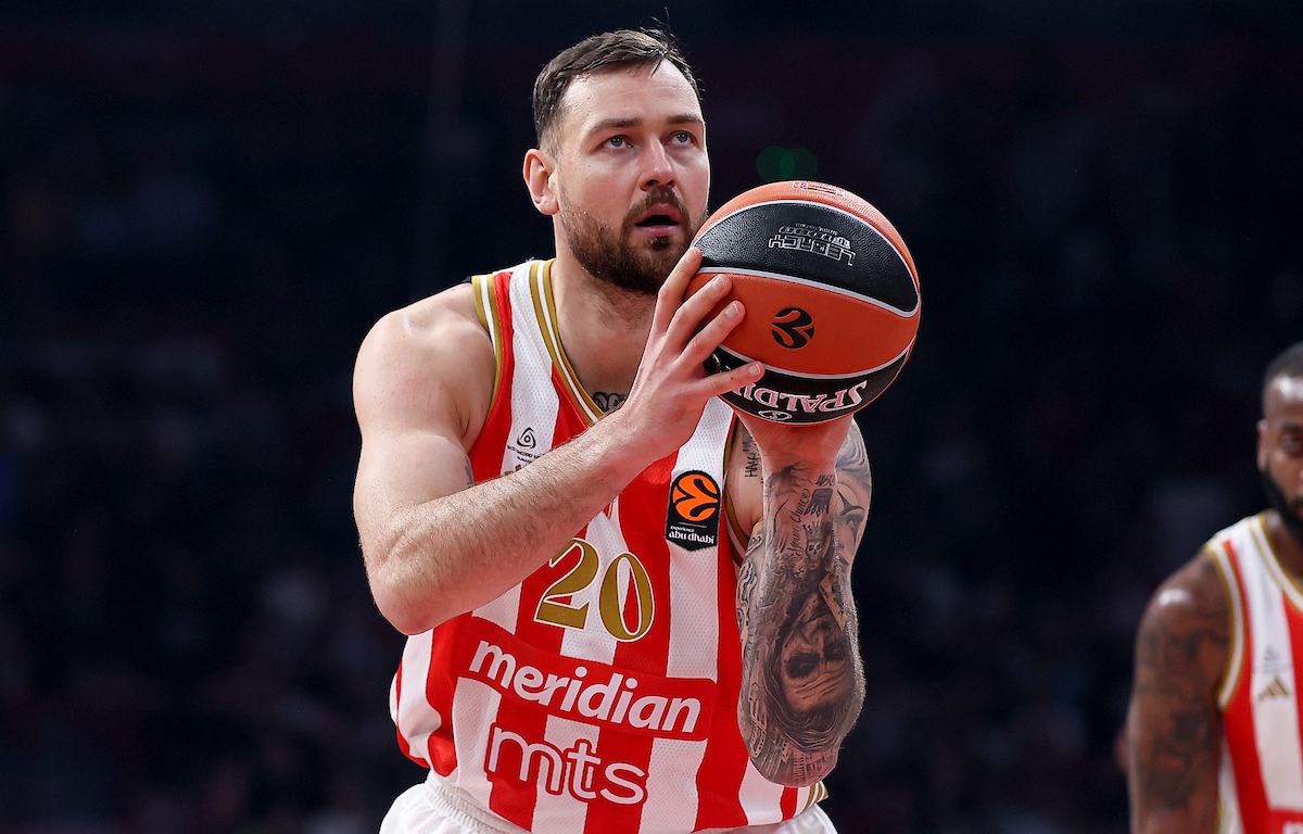 Zvezdin centar se vratio u domovinu uoči duela sa Barselonom 2 Donatas Motiejunas, Foto: Luka Milosavljevic / Starsport