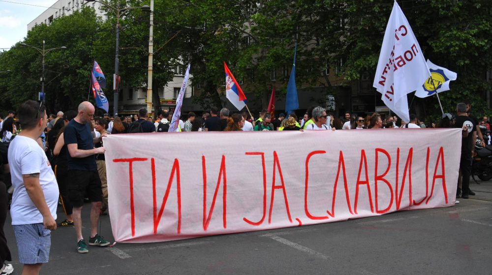 Šta se u protestu studenata u blokadi 23. maja promenilo u odnosu na onaj 28. juna? 1