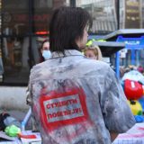Akcija štampanja poruke „Studenti pobeđuju“ u četvrtak u kampusu Novosadskog univerziteta 6